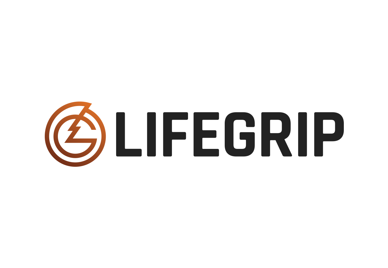 Lifegrip Logo, designed by Query Creative in the Hudson Valley