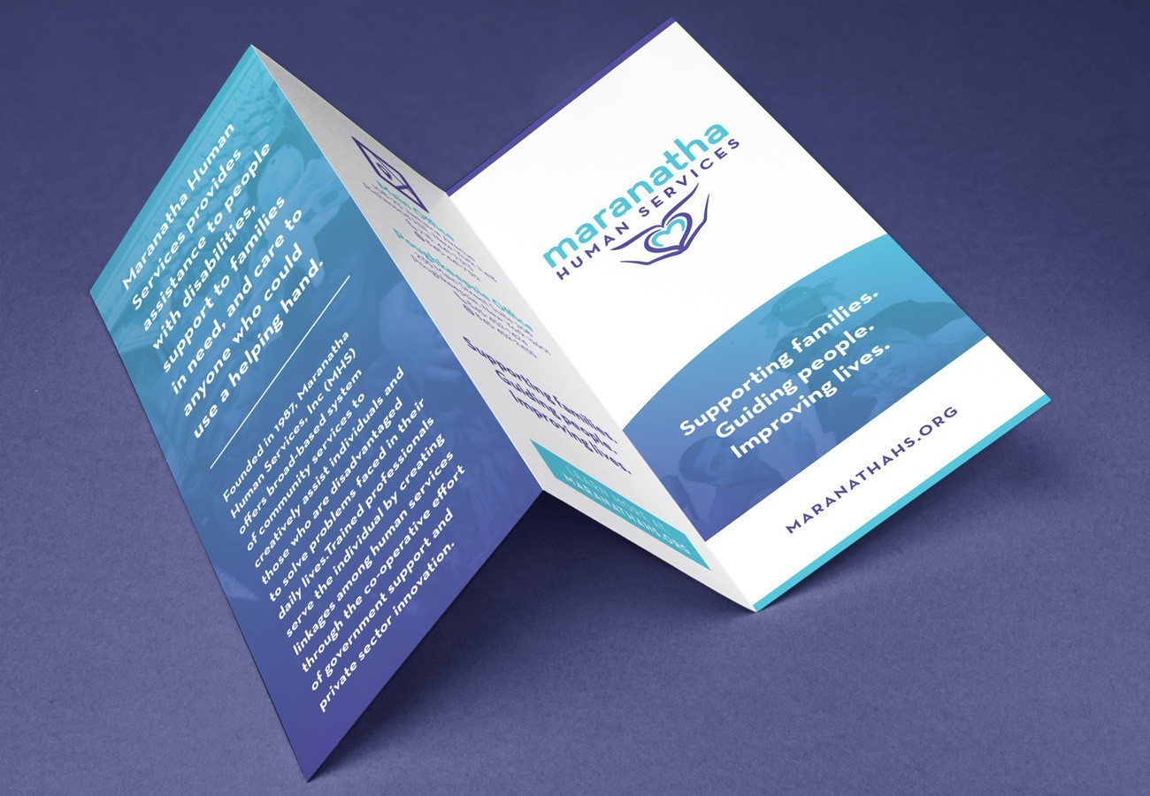 Maranatha Human Services Brochure, designed by Query Creative in the Hudson Valley
