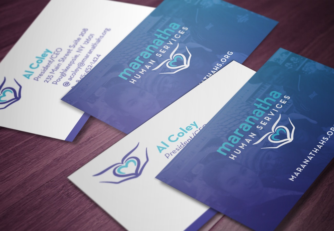 Maranatha Human Services Cards, designed by Query Creative in the Hudson Valley