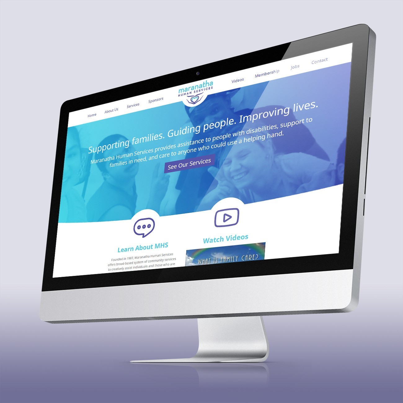 Maranatha Human Services Website, designed by Query Creative in the Hudson Valley