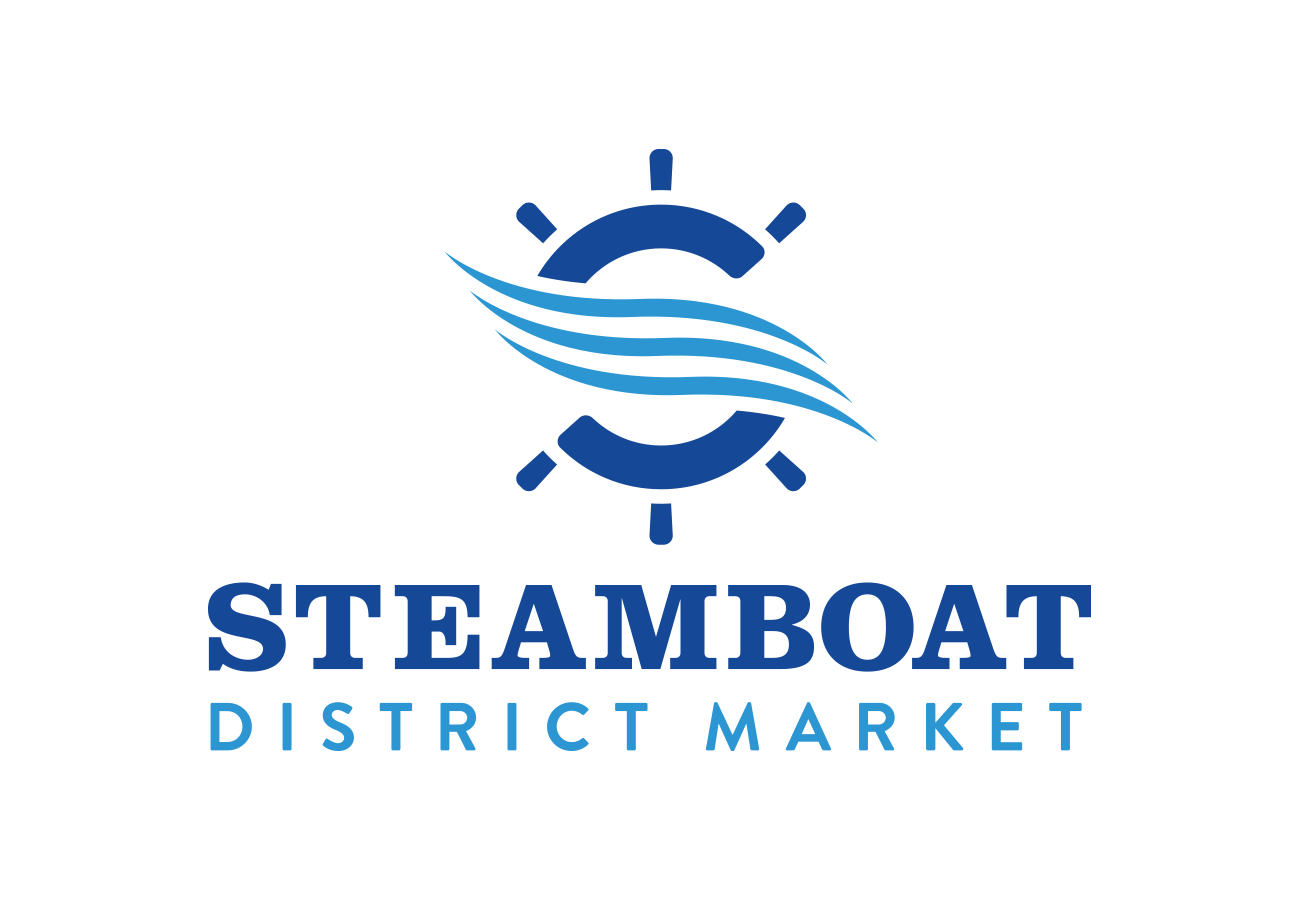 Steamboat District Market Logo, designed by Query Creative in the Hudson Valley