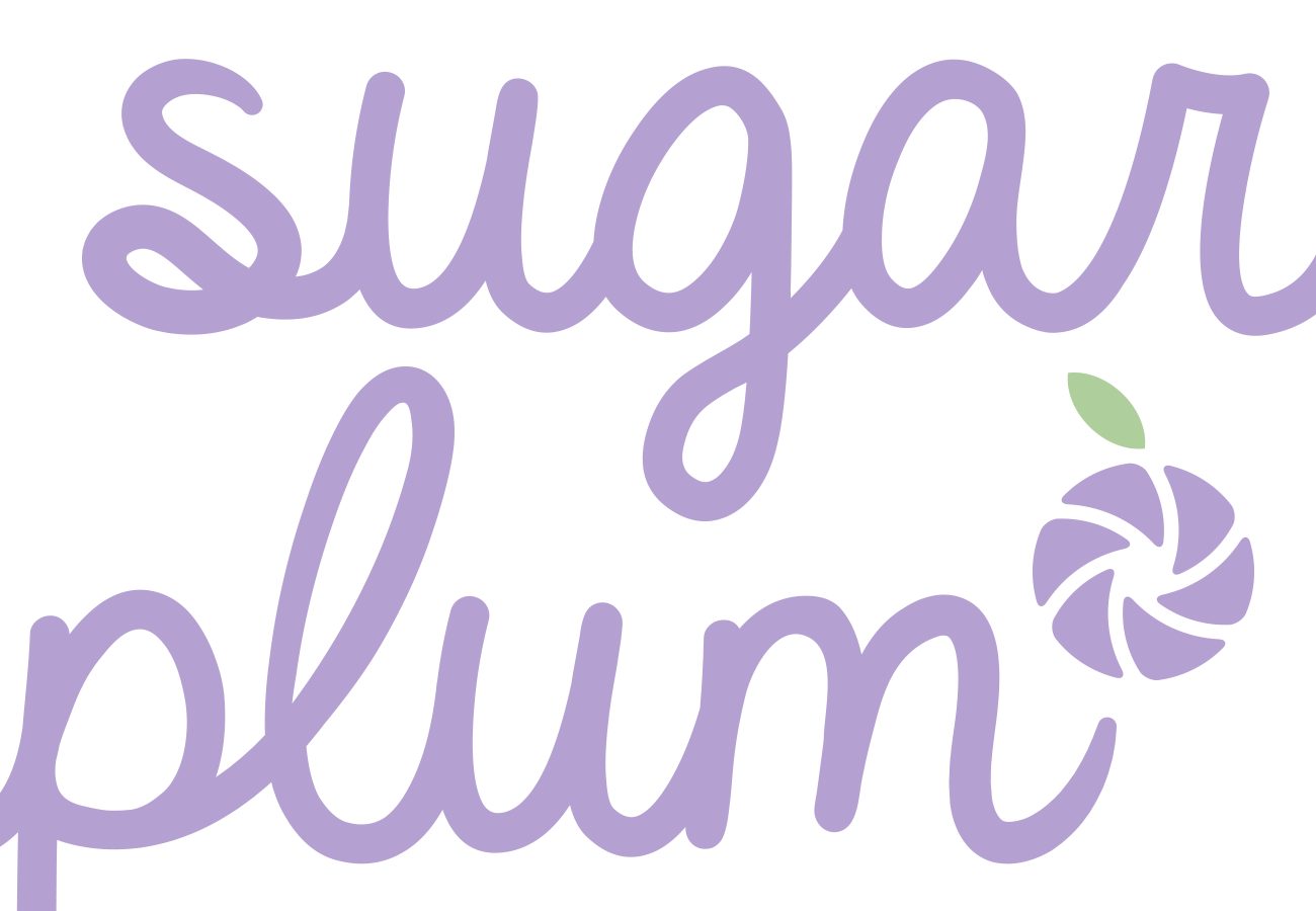 Sugarplum Studios Logo Typography, designed by Query Creative in the Hudson Valley