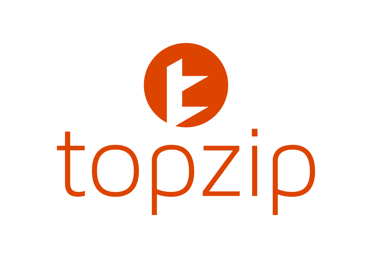 TopZip Logo, designed by Query Creative in the Hudson Valley